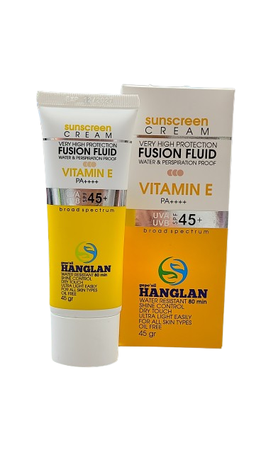 ضد آفتاب فیوژن فلویید بژ روشن هانگلن SPF45 حجم 45 گرم