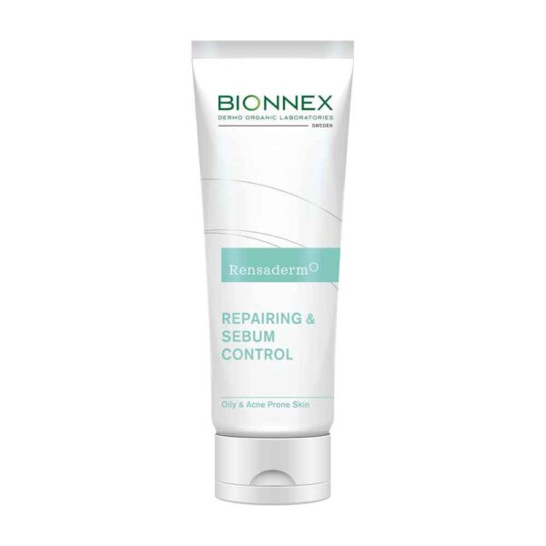 کرم مرطوب کننده و آبرسان بایونکس bionnex اصل سری رنسادرم Rensaderm حجم ۳۰ میل | کنترل سبوم پوست چرب و آکنه دار