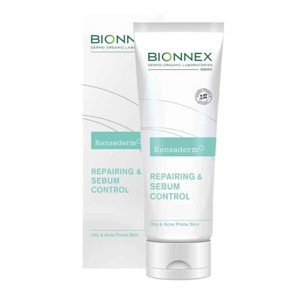 کرم مرطوب کننده و آبرسان بایونکس bionnex اصل سری رنسادرم Rensaderm حجم ۳۰ میل | کنترل سبوم پوست چرب و آکنه دار - تصویر 2
