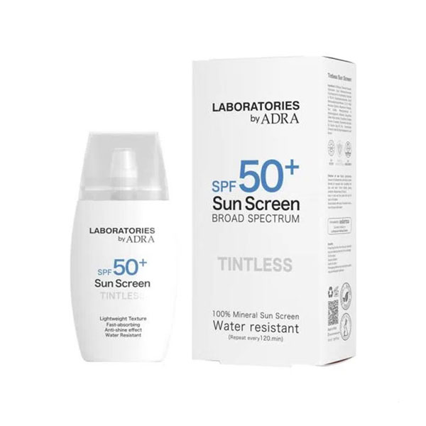 کرم ضد آفتاب بدون رنگ لابراتوریز آدرا (SPF 50) - تصویر 2