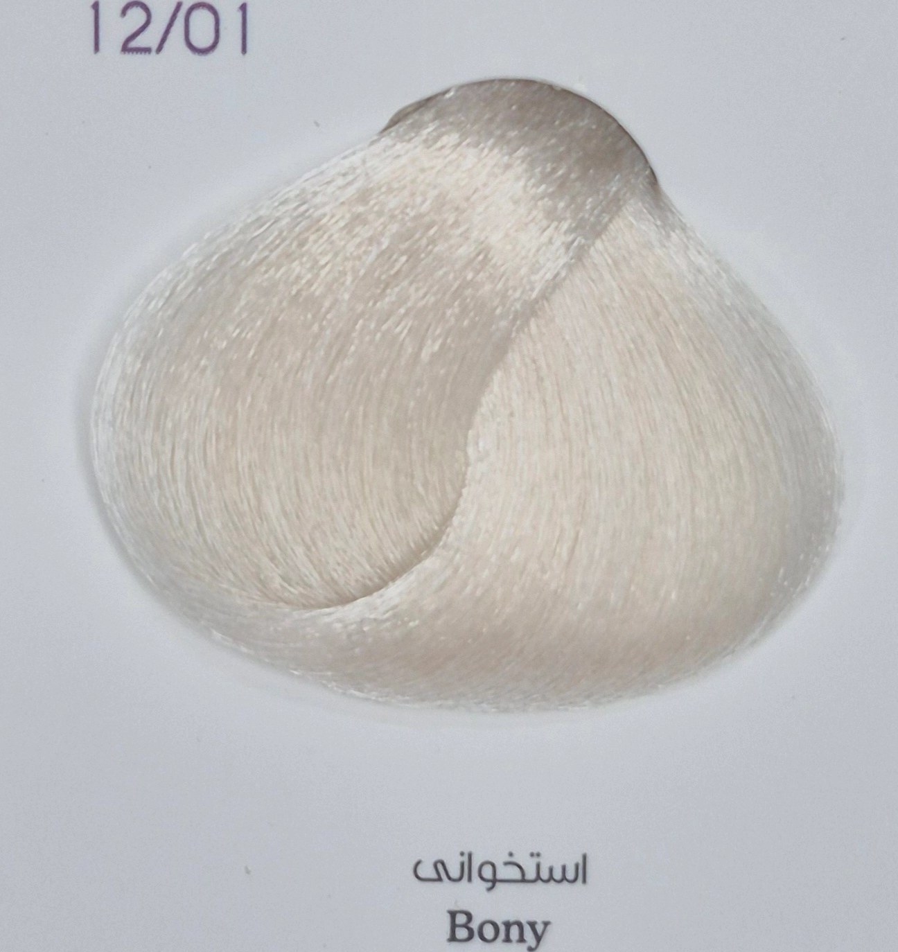 رنگ موی والوار شماره12.01 سری فشن مد رنگ استخوانی