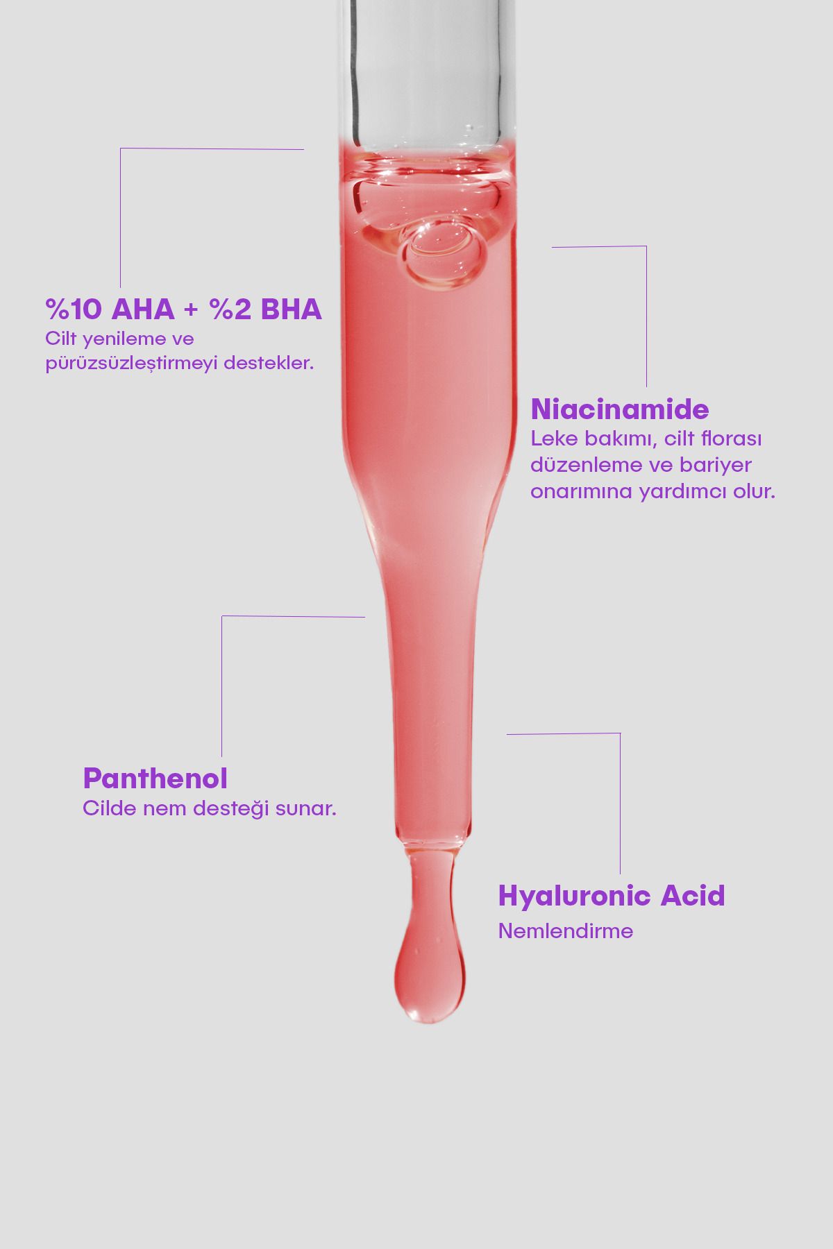 سرم پوست %AHA10 و%BHA 2 شی وک RED OF LOVE (لوسیون لایه بردار احیا کننده پوست) - تصویر 5