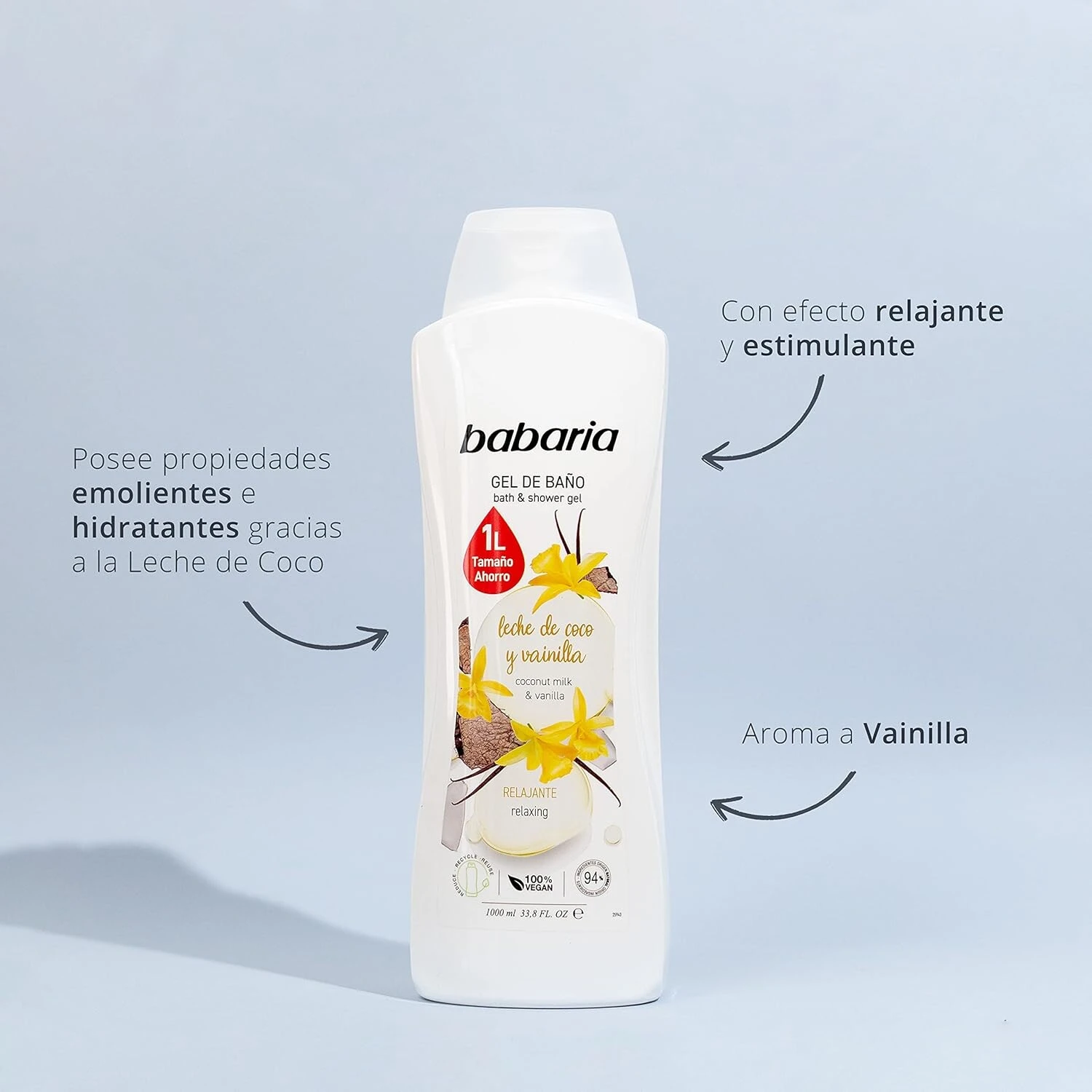 شامپو بدن نارگیلی باباریا relaxing حجم 1000میل - تصویر 2