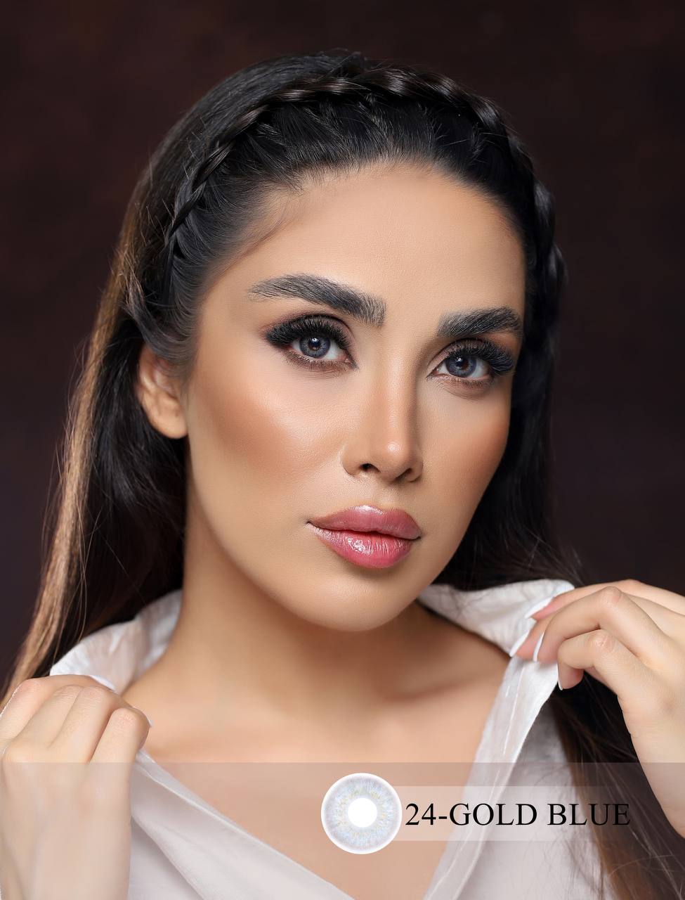 لنز چشم فصلی کانفست شماره24 با رنگ GOLD BLUE
