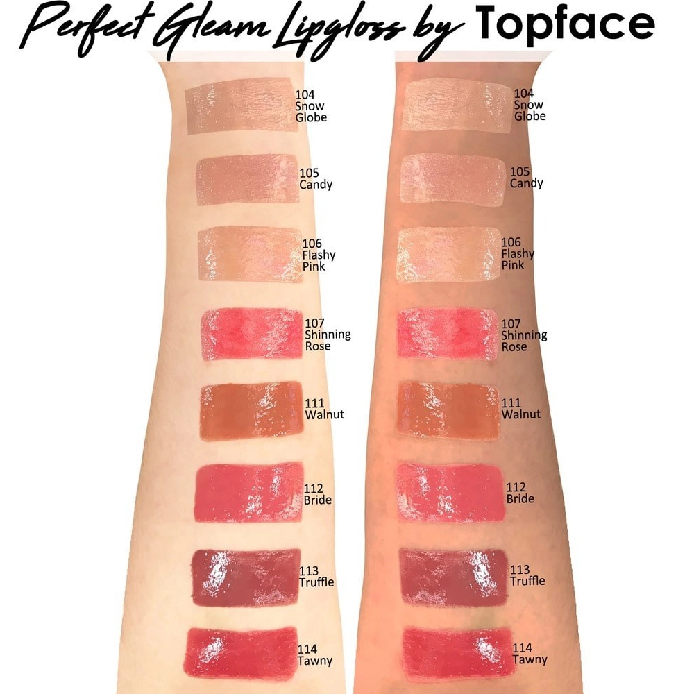 رژلب مایع شاین فوکوس پوینت تاپ فیس مدل Topface Focus Point Perfect Gleam Lip Gloss - تصویر 7