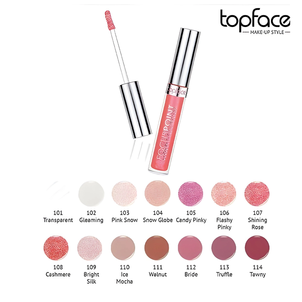 رژلب مایع شاین فوکوس پوینت تاپ فیس مدل Topface Focus Point Perfect Gleam Lip Gloss - تصویر 8